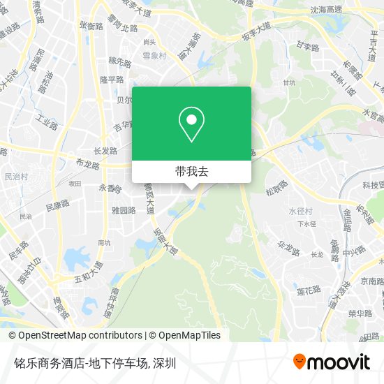 铭乐商务酒店-地下停车场地图