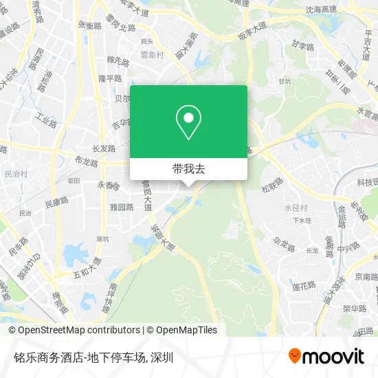 铭乐商务酒店-地下停车场地图