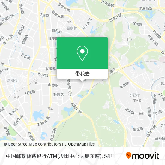 中国邮政储蓄银行ATM(坂田中心大厦东南)地图
