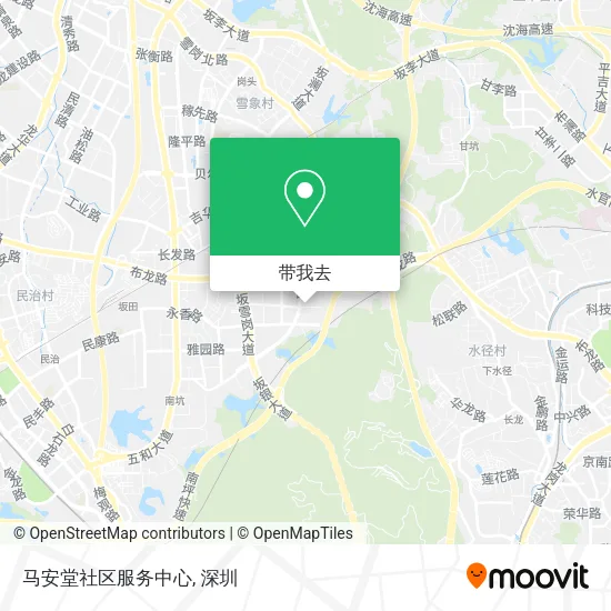 马安堂社区服务中心地图