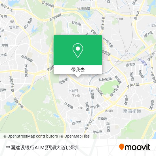 中国建设银行ATM(丽湖大道)地图