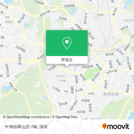 中海怡翠山庄-7栋地图
