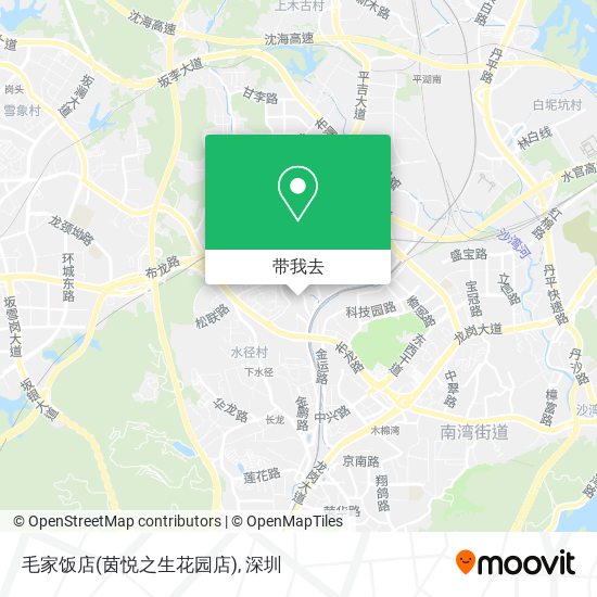毛家饭店(茵悦之生花园店)地图