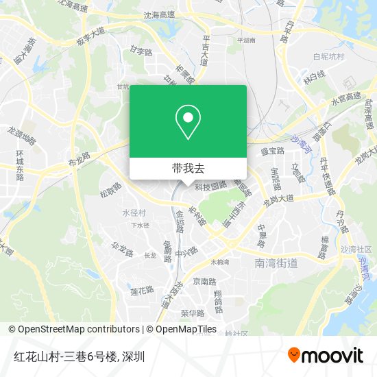 红花山村-三巷6号楼地图