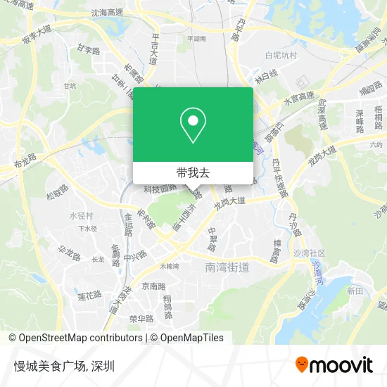 慢城美食广场地图