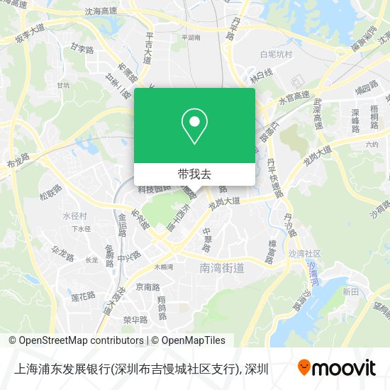 上海浦东发展银行(深圳布吉慢城社区支行)地图