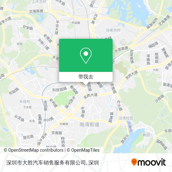 深圳市大胜汽车销售服务有限公司地图