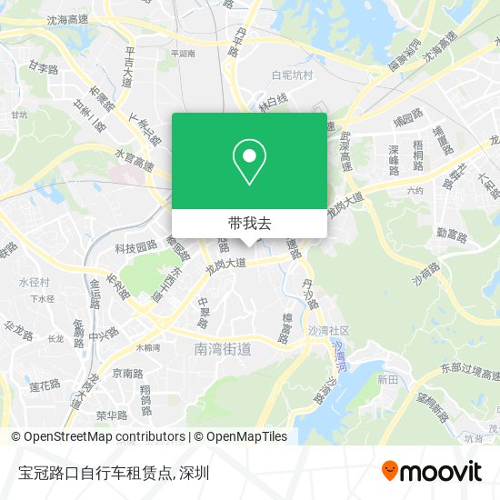 宝冠路口自行车租赁点地图