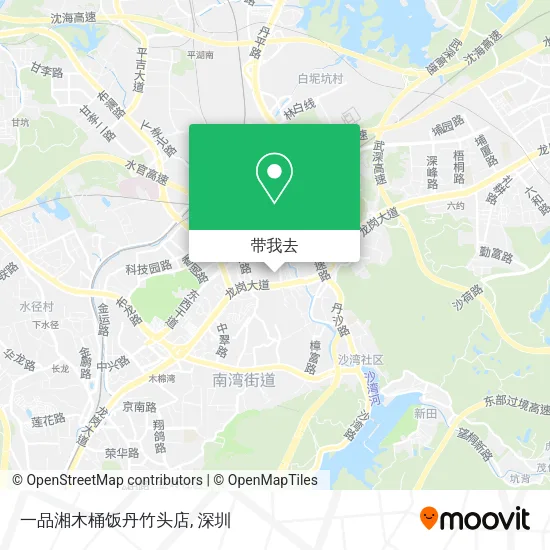 一品湘木桶饭丹竹头店地图