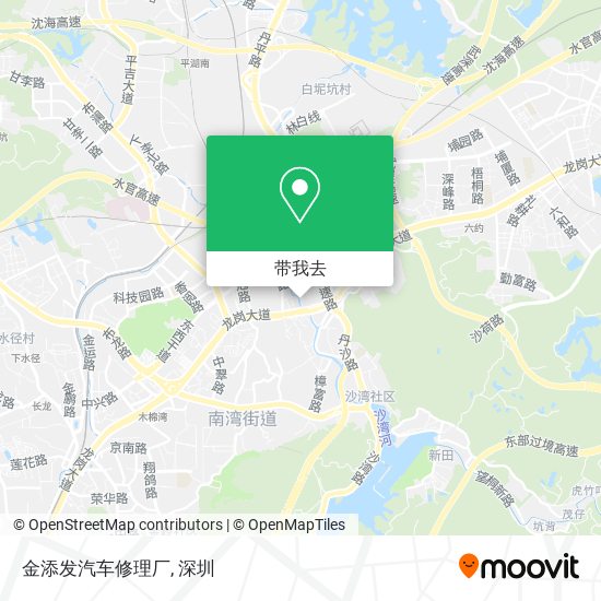 金添发汽车修理厂地图