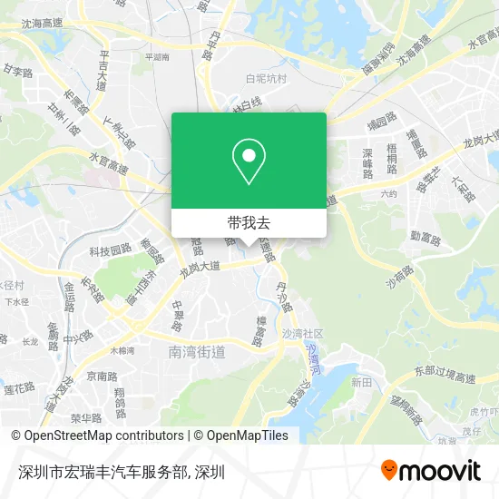 深圳市宏瑞丰汽车服务部地图