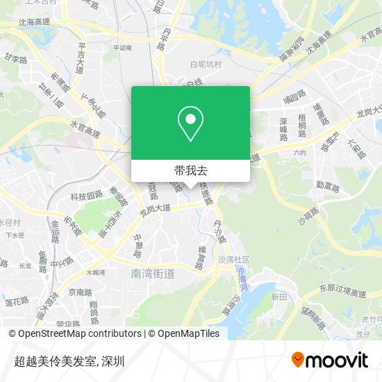 超越美伶美发室地图