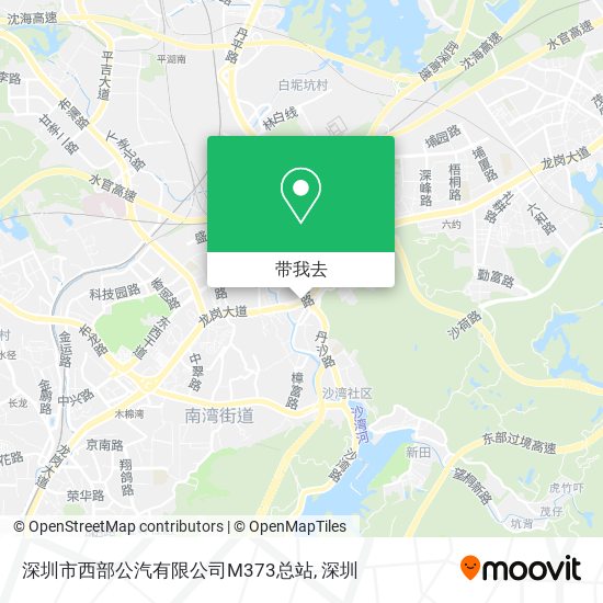 深圳市西部公汽有限公司M373总站地图