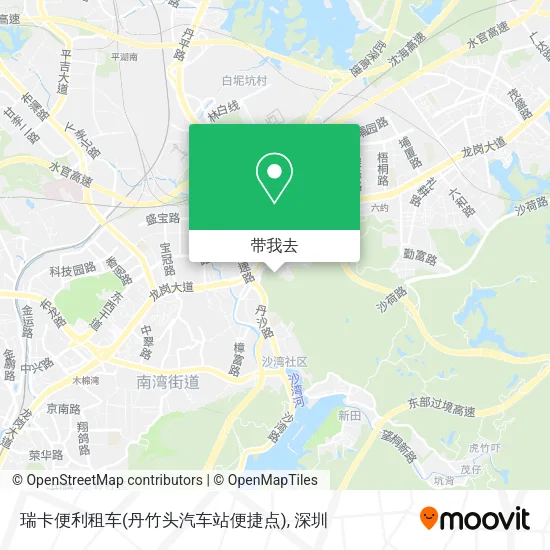 瑞卡便利租车(丹竹头汽车站便捷点)地图