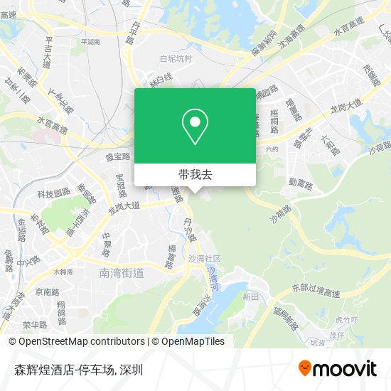 森辉煌酒店-停车场地图