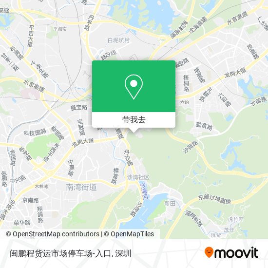 闽鹏程货运市场停车场-入口地图