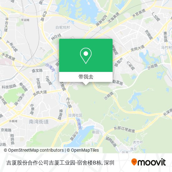 吉厦股份合作公司吉厦工业园-宿舍楼B栋地图