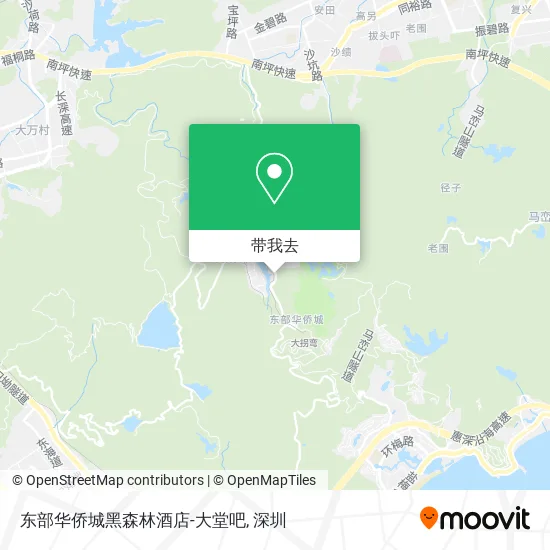东部华侨城黑森林酒店-大堂吧地图
