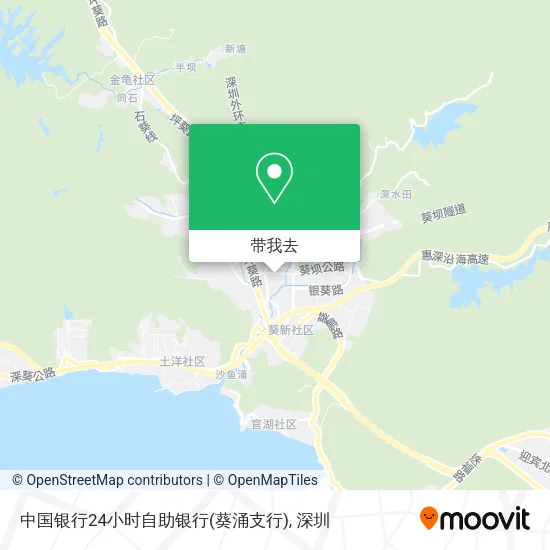 中国银行24小时自助银行(葵涌支行)地图