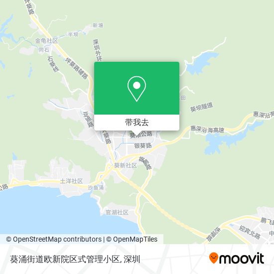 葵涌街道欧新院区式管理小区地图