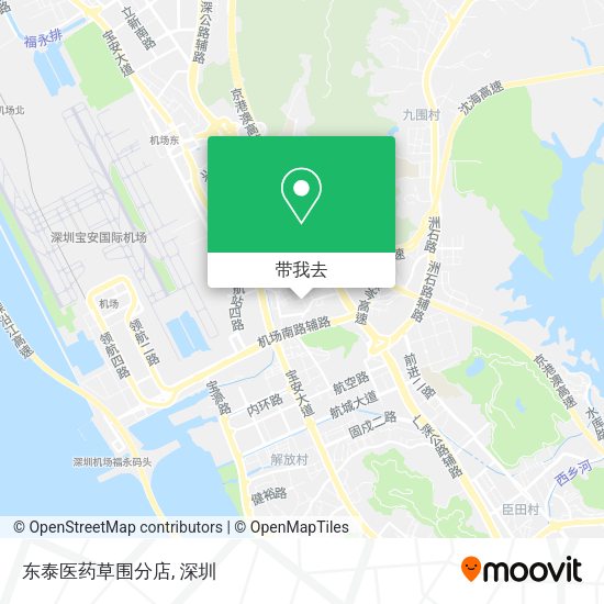 东泰医药草围分店地图