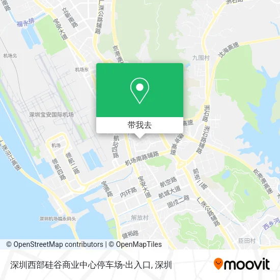 深圳西部硅谷商业中心停车场-出入口地图