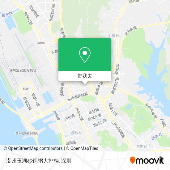 潮州玉湖砂锅粥大排档地图