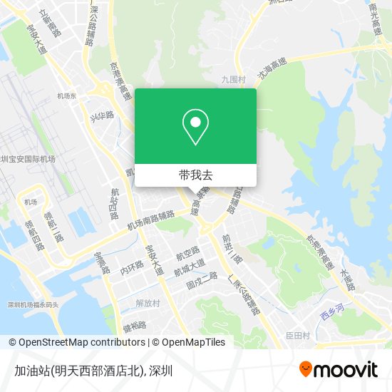 加油站(明天西部酒店北)地图