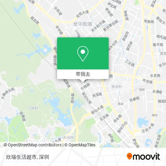 欣瑞生活超市地图