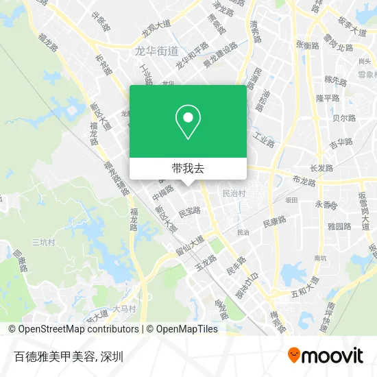 百德雅美甲美容地图