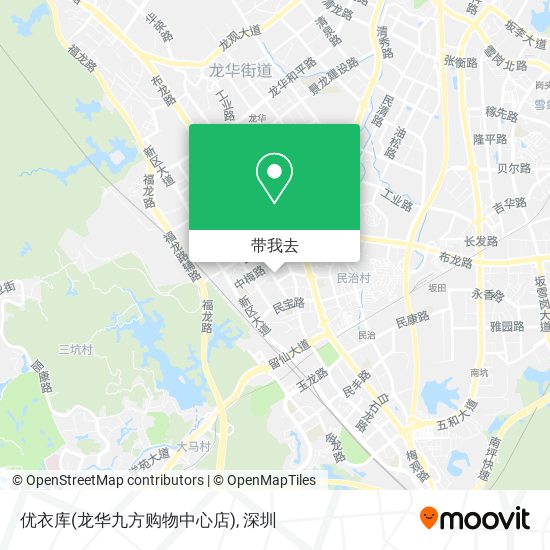优衣库(龙华九方购物中心店)地图