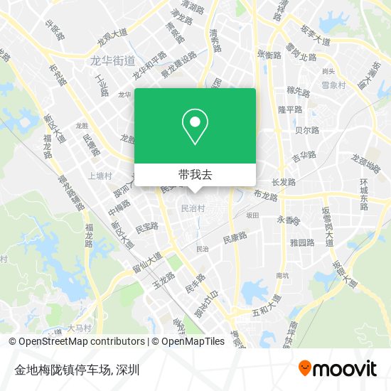 金地梅陇镇停车场地图