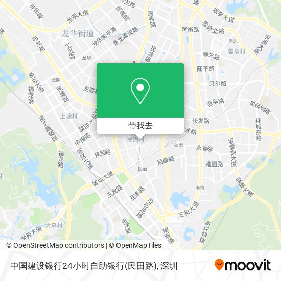 中国建设银行24小时自助银行(民田路)地图