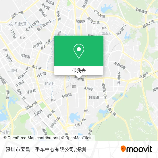 深圳市宝昌二手车中心有限公司地图