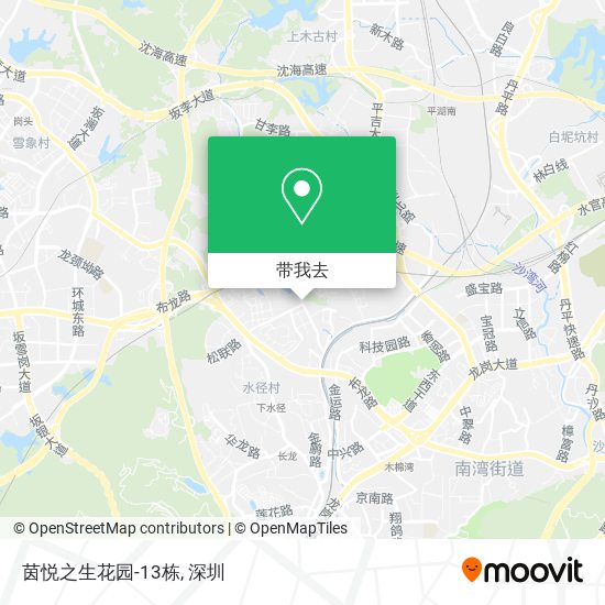 茵悦之生花园-13栋地图
