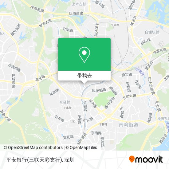 平安银行(三联天彩支行)地图