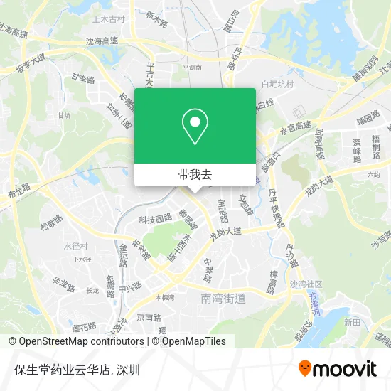 保生堂药业云华店地图