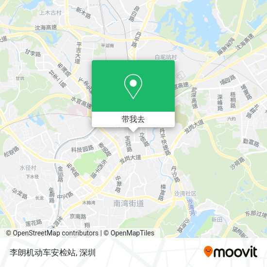 李朗机动车安检站地图