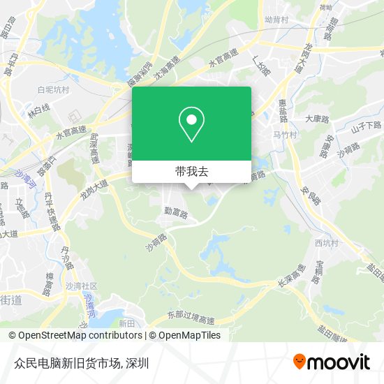 众民电脑新旧货市场地图