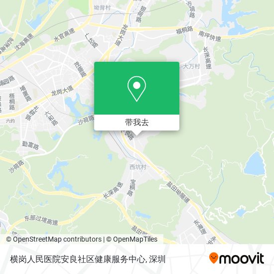 横岗人民医院安良社区健康服务中心地图