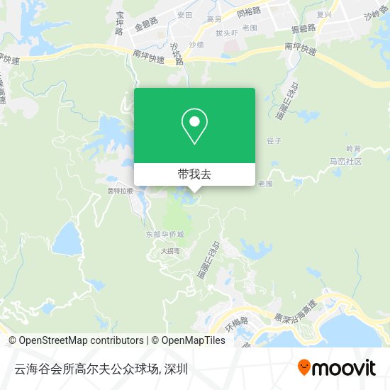 云海谷会所高尔夫公众球场地图