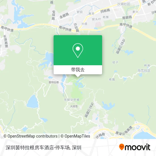深圳茵特拉根房车酒店-停车场地图