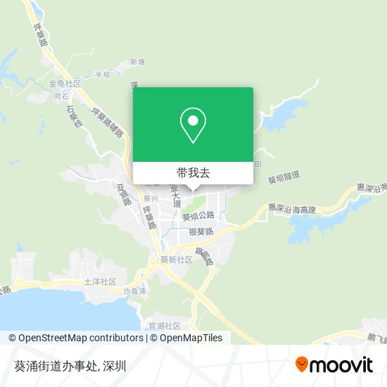 葵涌街道办事处地图
