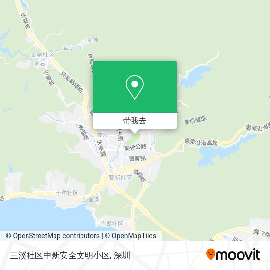 三溪社区中新安全文明小区地图