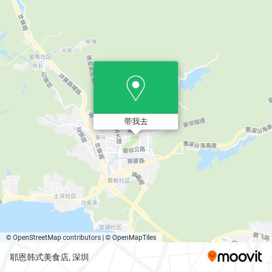 耶恩韩式美食店地图