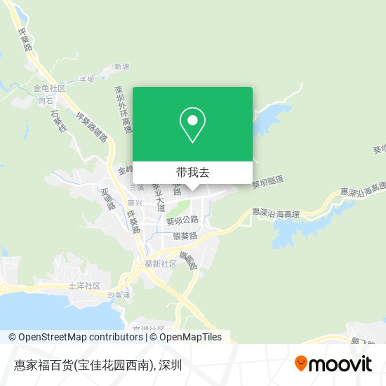 惠家福百货(宝佳花园西南)地图