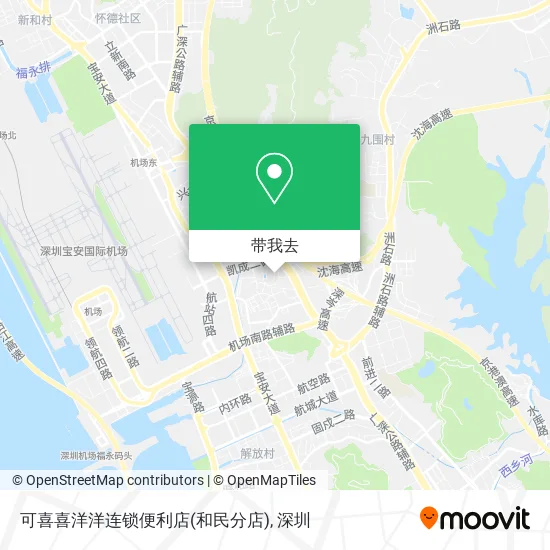 可喜喜洋洋连锁便利店(和民分店)地图