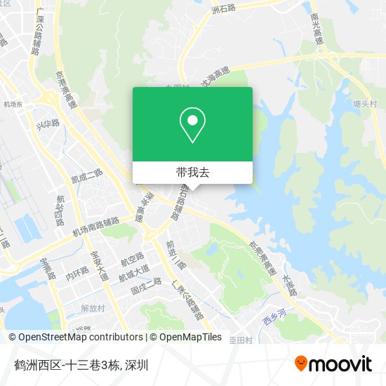 鹤洲西区-十三巷3栋地图