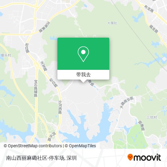 南山西丽麻磡社区-停车场地图