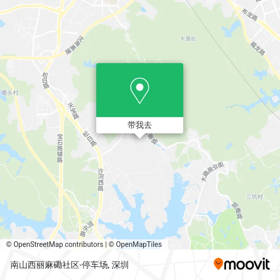 南山西丽麻磡社区-停车场地图